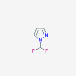 1-(difluoromethyl)pyrazole结构式