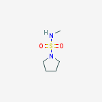 Structure of N-methyl-1-Pyrrolidinesulfonamide