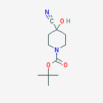 Structure of 1-BOC-4-hydroxy-piperidine-4-carbonitrile
