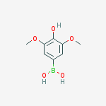3,5-DIMETHOXY-4-HYDROXY-PHENYL BORONIC ACID结构式