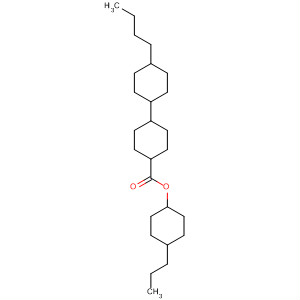 Structure of [1,1'-Bicyclohexyl]-4-carboxylic acid, 4'-butyl-, 4-propylcyclohexyl ester
