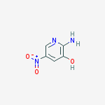 Structure of 3-Pyridinol,  2-amino-5-nitro-