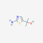 5-Thiazolemethanol,  2-amino--alpha-,-alpha--dimethyl-结构式