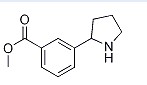 Methyl 3-(pyrrolidin-2-yl)benzoate结构式