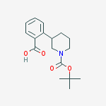 Structure of 2-(1-(tert-butoxycarbonyl)piperidin-3-yl)benzoic acid