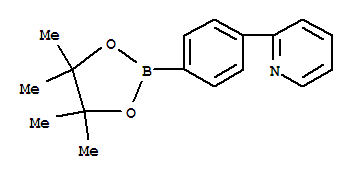 Structure of 4-(2-Pyridinyl)phenylboronic acid pinacol ester