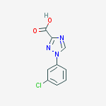 1-(3-Chlorophenyl)-1H-1,2,4-triazole-3-carboxylic acid结构式