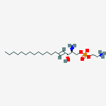 [(e,2s,3r)-2-amino-3-hydroxyoctadec-4-enyl] 2-azaniumylethyl Phosphate结构式