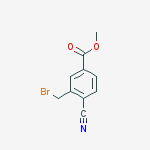 Structure of Methyl 3-(bromomethyl)-4-cyanobenzoate