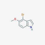 Structure of 1H-Indole, 4-broMo-5-Methoxy-