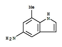 Structure of 1H-Indol-5-amine,7-methyl-
