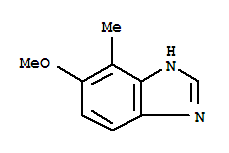 Structure of 1H-BENZO[D]IMIDAZOLE,5-METHOXY-4-METHYL-