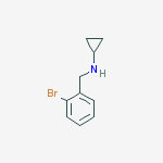 Structure of N-[(2-bromophenyl)methyl]cyclopropanamine