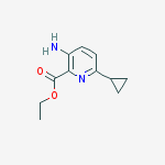 Structure of Ethyl 3-amino-6-cyclopropylpicolinate
