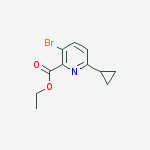 Structure of Ethyl 3-bromo-6-cyclopropylpicolinate