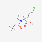 Structure of 1-tert-Butyl 2-methyl 2-(3-chloropropyl)pyrrolidine-1,2-dicarboxylate