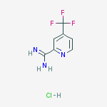 Structure of 2-Pyridinecarboximidamide, 4-(trifluoromethyl)-, monohydrochloride