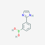 Structure of [3-(1H-IMIDAZOL-2-YL)PHENYL]-BORONIC ACID