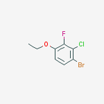 Structure of 1-Bromo-2-chloro-4-ethoxy-3-fluorobenzene
