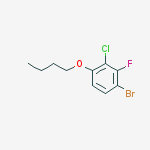 Structure of 1-Bromo-4-butoxy-3-chloro-2-fluorobenzene