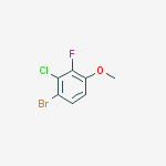Structure of 1-Bromo-2-chloro-3-fluoro-4-methoxybenzene