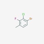 Structure of 1-Bromo-2-chloro-3-fluoro-4-methylbenzene