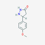 Structure of 5-(4-methoxyphenyl)pyrazolidin-3-one
