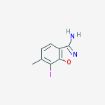 Structure of 7-iodo-6-methyl-1,2-Benzisoxazol-3-amine