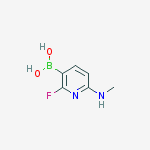 Structure of B-[6-(dimethylamino)-2-fluoro-3-pyridinyl]Boronic acid