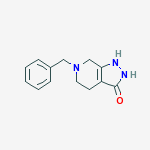 Structure of 3H-PYRAZOLO[3,4-C]PYRIDIN-3-ONE, 1,2,4,5,6,7-HEXAHYDRO-6-(PHENYLMETHYL)-