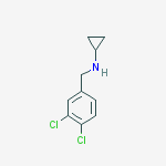 Structure of N-[(3,4-DICHLOROPHENYL)METHYL]CYCLOPROPANAMINE