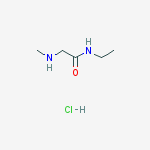 Structure of N-ethyl-n2-methylglycinamide Hydrochloride (1:1)