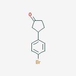Cyclopentanone, 3-(4-bromophenyl)-结构式