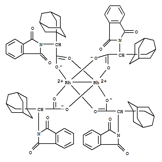 Structure of Tetrakis[(R)-(-)-(1-adamantyl)-(N-phthalimido)acetato]dirhodium(II)Rh2(R-PTAD)4