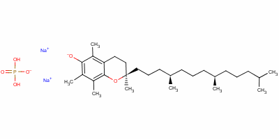 Structure of disodium dihydrogen phosphate [2R[2R*(4R*,8R*)]]-3,4-dihydro-2,5,7,8-tetramethyl-2-(4,8,12-trimethyltridecyl)-2H-benzopyran-6-olate