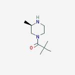 (R)-4-tert-butylcarbonyl-2-methylpiperazine结构式