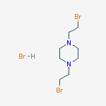 Structure of 1,4-bis(2-bromoethyl)piperazine;hydrobromide