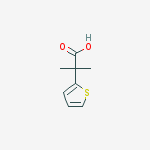 Structure of 2-methyl-2-thiophen-2-yl-propionic acid