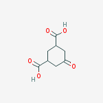 Structure of 5-oxocyclohexane-1,3-dicarboxylic acid
