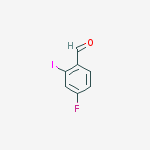 Structure of 4-fluoro-2-iodobenzaldehyde