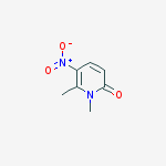 1,6-dimethyl-5-nitropyridin-2(1H)-one结构式