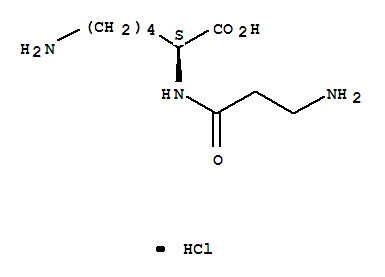 beta-alanyl-lysine hydrochloride结构式