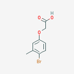 2-(4-bromo-3-methylphenoxy)acetic acid结构式