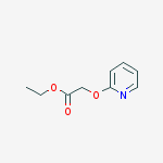 Structure of ACETIC ACID, (2-PYRIDYLOXY)-, ETHYL ESTER