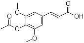 Structure of 3-[4-(Acetyloxy)-3,5-dimethoxyphenyl]-2-propenoic acid