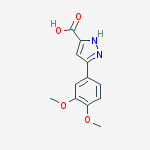 Structure of 5-(3,4-Dimethoxy-phenyl)-2H-pyrazole-3-carboxylic acid