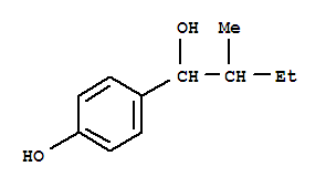 Structure of 4-hydroxy-alpha-(1-methylpropyl)benzenemethanol
