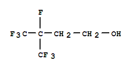 3,4,4,4-TETRAFLUORO-3-(TRIFLUOROMETHYL)BUTAN-1-OL结构式