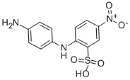 Structure of 2-(4-Aminoanilino)-5-nitrobenzenesulphonic acid