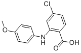 Structure of 4-CHLORO-2-(4-METHOXY-PHENYLAMINO)-BENZOIC ACID